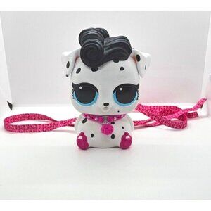 LOL Surprise Dalmatian Biggie Pets 6” Backpack Coin Bank MGA 2018 OMG Dog Bank